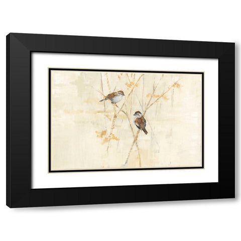 Winter Birds Black Modern Wood Framed Art Print with Double Matting by Tillmon, Avery