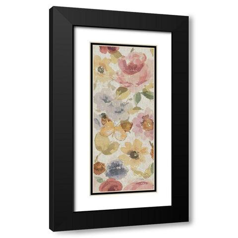 Romantic Poem V Black Modern Wood Framed Art Print with Double Matting by ERR, Pela