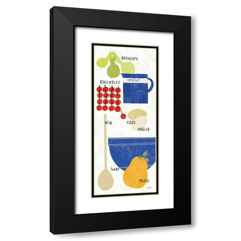 Baking It Black Modern Wood Framed Art Print with Double Matting by Schlabach, Sue