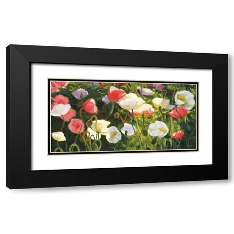 Morden s Blush Black Modern Wood Framed Art Print with Double Matting by Novak, Shirley