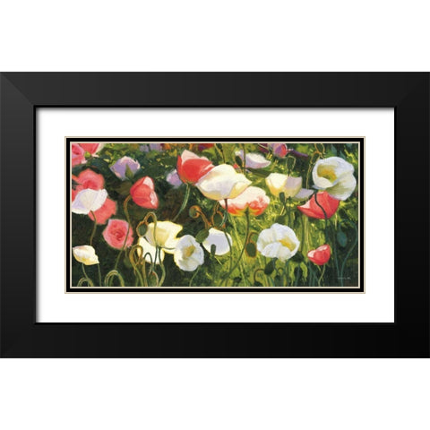 Morden s Blush Black Modern Wood Framed Art Print with Double Matting by Novak, Shirley