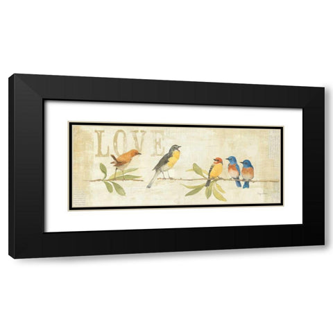 Adoration of the Magpie Panel I Black Modern Wood Framed Art Print with Double Matting by Tillmon, Avery