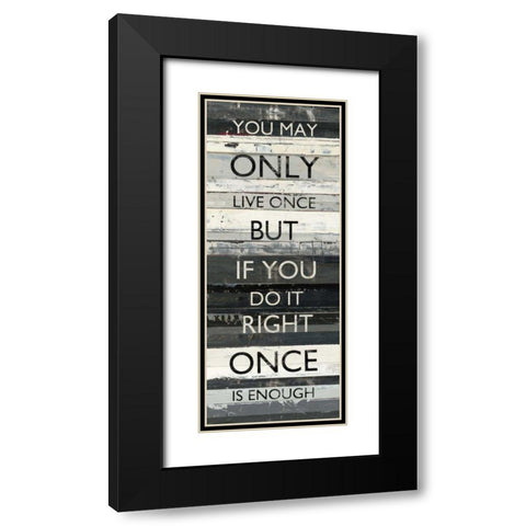 Zephyr Quote I Black Modern Wood Framed Art Print with Double Matting by Schick, Mike