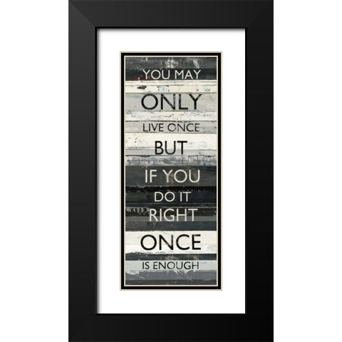 Zephyr Quote I Black Modern Wood Framed Art Print with Double Matting by Schick, Mike