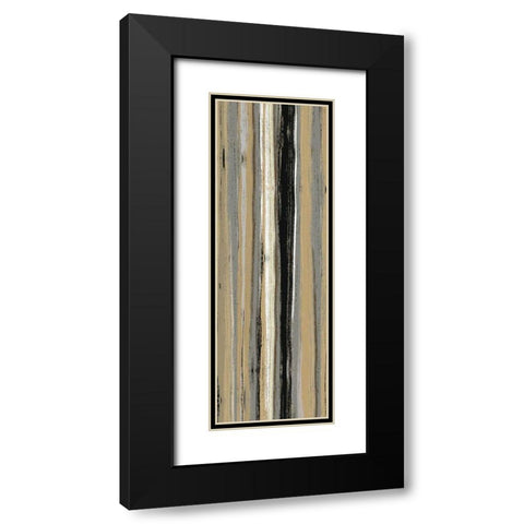Rainy Streets Neutral Panel I Black Modern Wood Framed Art Print with Double Matting by Wild Apple Portfolio