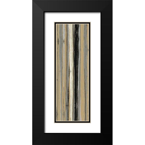 Rainy Streets Neutral Panel I Black Modern Wood Framed Art Print with Double Matting by Wild Apple Portfolio