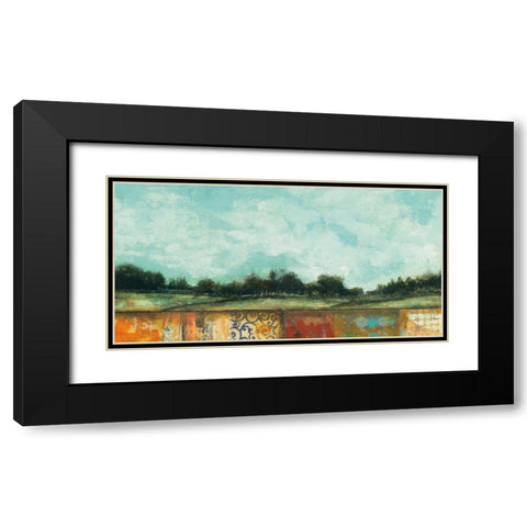 Everywhere Black Modern Wood Framed Art Print with Double Matting by Warrick, Cheryl
