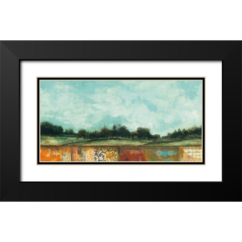 Everywhere Black Modern Wood Framed Art Print with Double Matting by Warrick, Cheryl