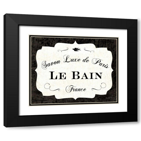 Le Bain Luxe II Black Modern Wood Framed Art Print with Double Matting by Schlabach, Sue
