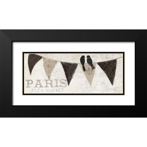 French Flea Market III Black Modern Wood Framed Art Print with Double Matting by Adams, Emily