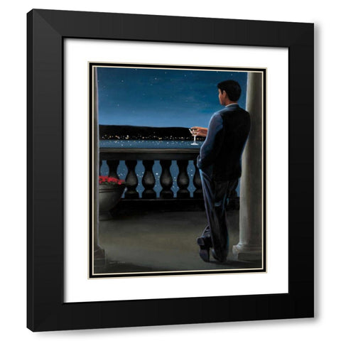 Thinking of Her Black Modern Wood Framed Art Print with Double Matting by Wiens, James