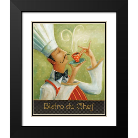 Cafe Moustache I Black Modern Wood Framed Art Print with Double Matting by Audit, Lisa