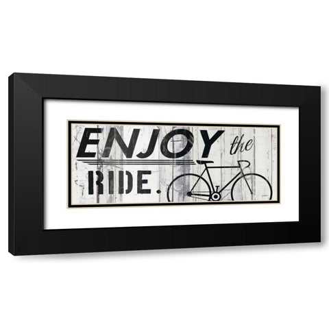 Enjoy the Ride Black Modern Wood Framed Art Print with Double Matting by Schick, Mike