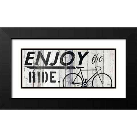 Enjoy the Ride Black Modern Wood Framed Art Print with Double Matting by Schick, Mike