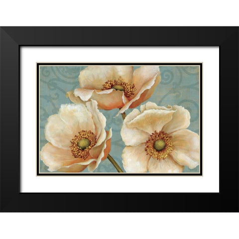Windflower Black Modern Wood Framed Art Print with Double Matting by Brissonnet, Daphne