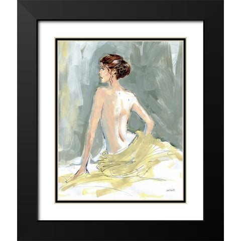 Nude II Black Modern Wood Framed Art Print with Double Matting by Tavoletti, Anne