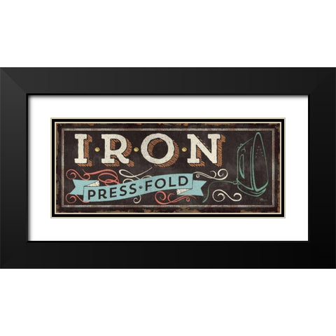 Laundry Day I Black Modern Wood Framed Art Print with Double Matting by Pela Studio