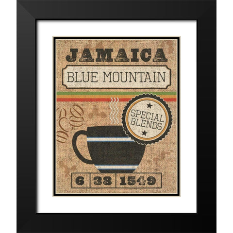 Coffee Sack II Black Modern Wood Framed Art Print with Double Matting by Pela Studio