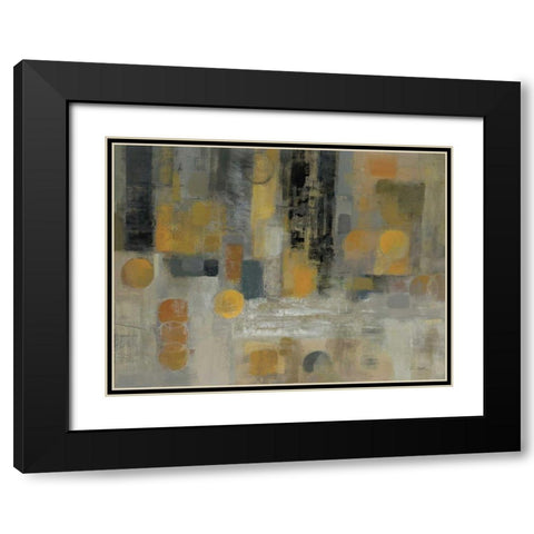 Raindrops on the Street Black Modern Wood Framed Art Print with Double Matting by Vassileva, Silvia