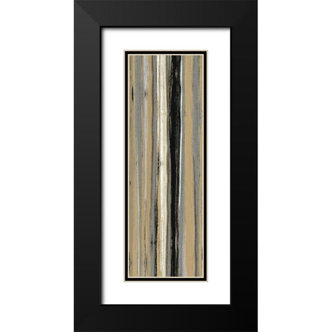 Rainy Streets Neutral Panel I Black Modern Wood Framed Art Print with Double Matting by Wild Apple Portfolio
