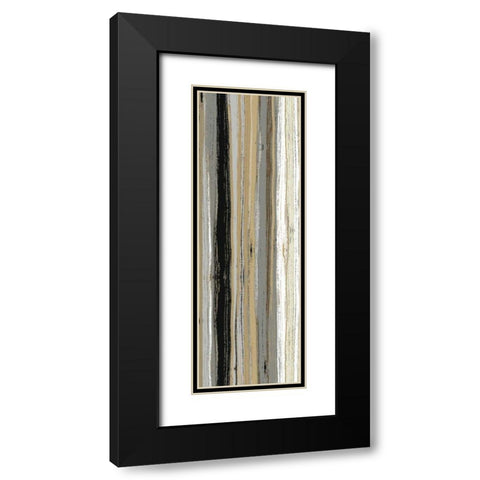 Rainy Streets Neutral Panel II Black Modern Wood Framed Art Print with Double Matting by Wild Apple Portfolio