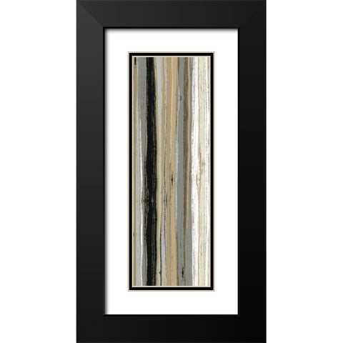 Rainy Streets Neutral Panel II Black Modern Wood Framed Art Print with Double Matting by Wild Apple Portfolio