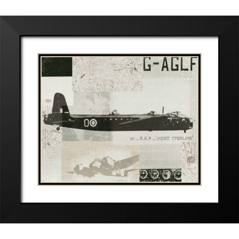 Wings Collage I Black Modern Wood Framed Art Print with Double Matting by Wild Apple Portfolio