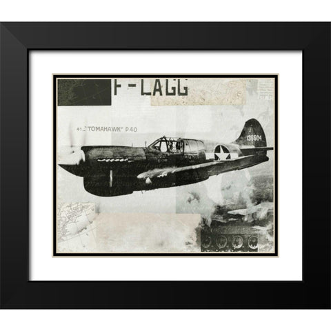 Wings Collage II Black Modern Wood Framed Art Print with Double Matting by Wild Apple Portfolio
