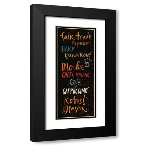 Fair Trade Panel II Black Modern Wood Framed Art Print with Double Matting by Warrick, Cheryl