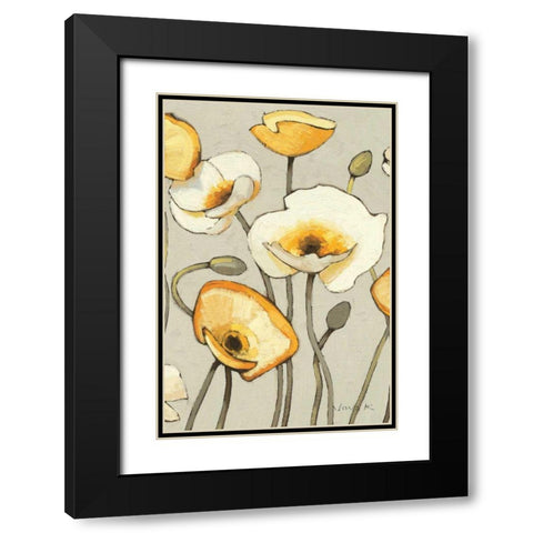 Jaune Gris III Crop Black Modern Wood Framed Art Print with Double Matting by Novak, Shirley
