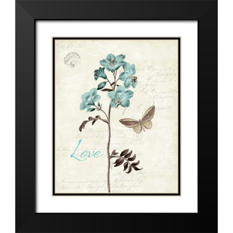 Slated Blue I Black Modern Wood Framed Art Print with Double Matting by Pertiet, Katie