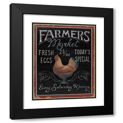 Farmers Market I Black Modern Wood Framed Art Print with Double Matting by Brissonnet, Daphne