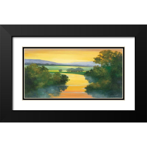 Mercy of the Moon Black Modern Wood Framed Art Print with Double Matting by Purinton, Julia