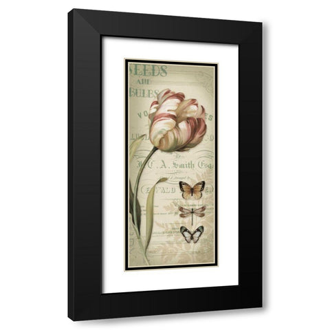 Mothers Treasure IV Panel Vintage Black Modern Wood Framed Art Print with Double Matting by Audit, Lisa