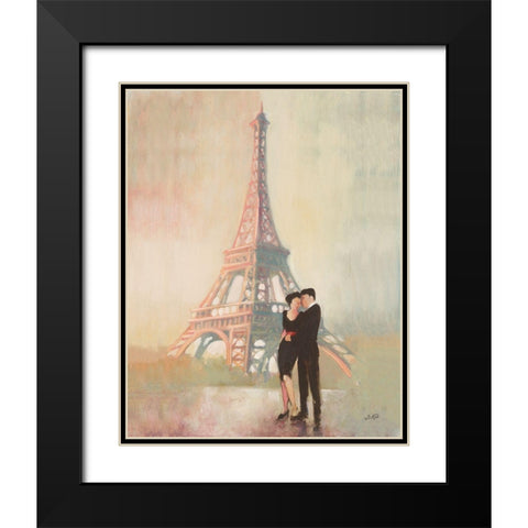Rendezvous II Black Modern Wood Framed Art Print with Double Matting by Purinton, Julia