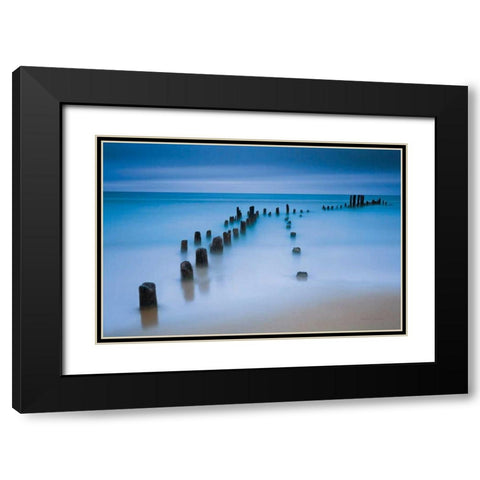 Sentinals Black Modern Wood Framed Art Print with Double Matting by Gendreau, Katherine