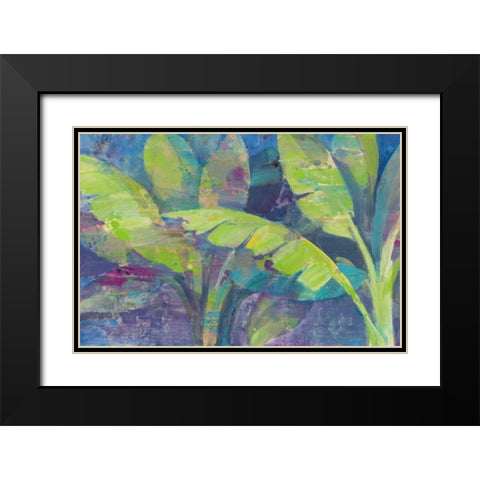 Bermuda Palms Black Modern Wood Framed Art Print with Double Matting by Hristova, Albena
