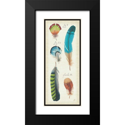 Ornithology III Panel Black Modern Wood Framed Art Print with Double Matting by Brissonnet, Daphne