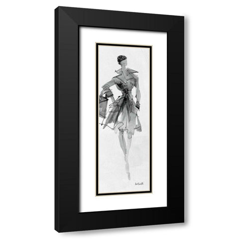 Fashion Sketchbook VII Black Modern Wood Framed Art Print with Double Matting by Tavoletti, Anne
