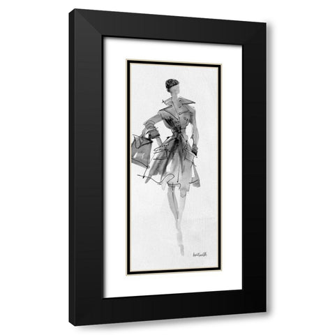 Fashion Sketchbook VII Black Modern Wood Framed Art Print with Double Matting by Tavoletti, Anne