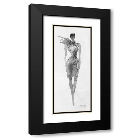 Fashion Sketchbook VIII Black Modern Wood Framed Art Print with Double Matting by Tavoletti, Anne