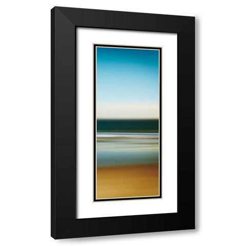 Sea Stripes I Crop Panel II Black Modern Wood Framed Art Print with Double Matting by Gendreau, Katherine