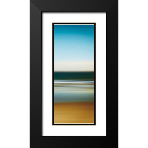 Sea Stripes I Crop Panel II Black Modern Wood Framed Art Print with Double Matting by Gendreau, Katherine