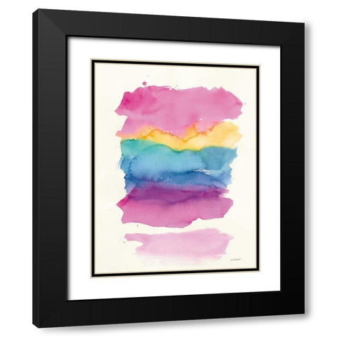 Miami Black Modern Wood Framed Art Print with Double Matting by Schick, Mike