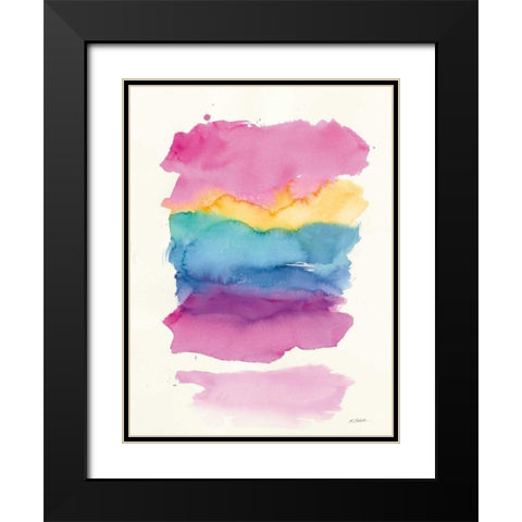 Miami Black Modern Wood Framed Art Print with Double Matting by Schick, Mike