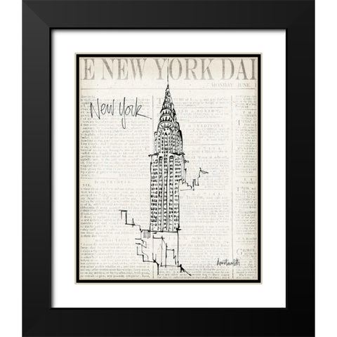 City Sketches I Black Modern Wood Framed Art Print with Double Matting by Tavoletti, Anne
