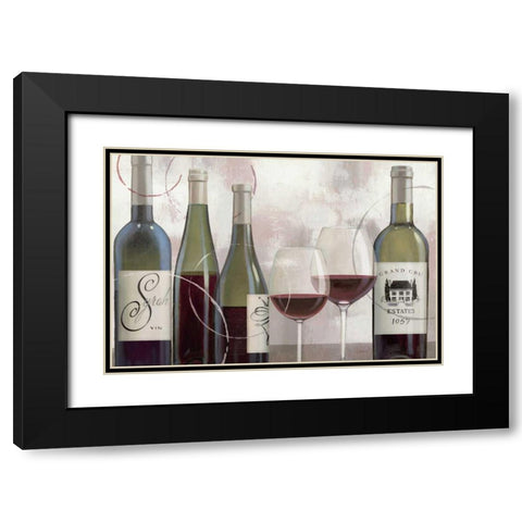 Taste Appeal Red II Black Modern Wood Framed Art Print with Double Matting by Wiens, James