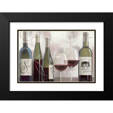 Taste Appeal Red II Black Modern Wood Framed Art Print with Double Matting by Wiens, James