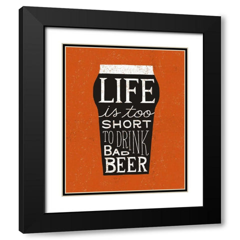 Craft Beer I Black Modern Wood Framed Art Print with Double Matting by Mullan, Michael