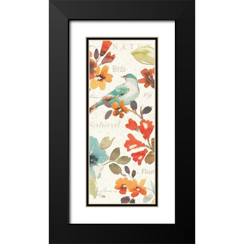 Natures Palette Panel II Black Modern Wood Framed Art Print with Double Matting by Pela